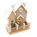 Casetta in Legno con Led naturale cm 26x14xh30