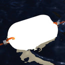 Boa Luminosa Galleggiante Solare a LED 37x22x20 cm in Polietilene Sined Solar Bianco