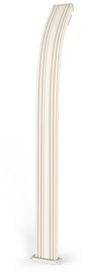 Doccia da Esterno Giardino Miscelatore e Lavapiedi Arkema Spring Fascia Inox Bianco Crema