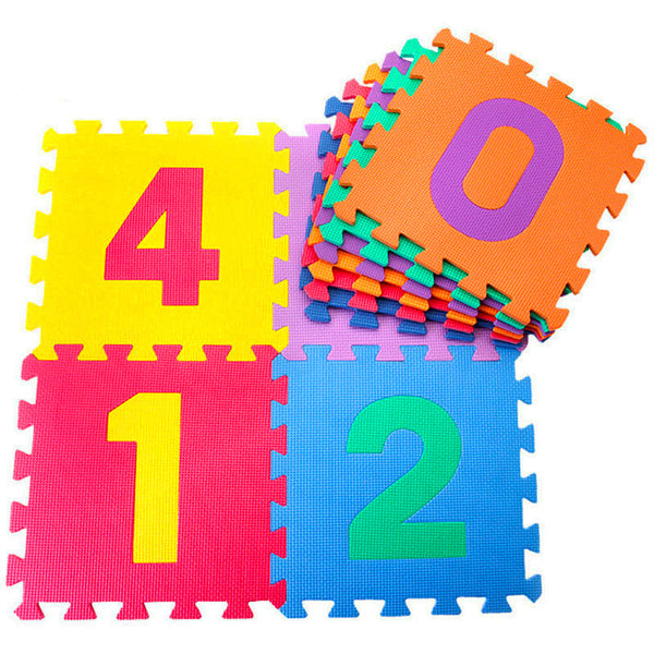 Tappeto Puzzle 10pz per Bambini Componibile Numeri Multicolore prezzo