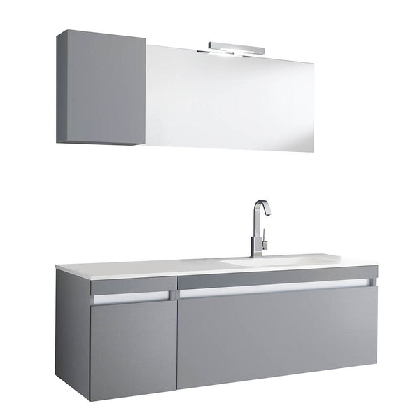 acquista Meuble de salle de bain suspendu Bali 01 Twist Piombo TFT
