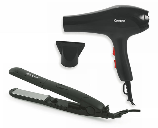 Ensemble sèche-cheveux et lisseur 2000 W avec ioniseur Kooper Style Duo prezzo