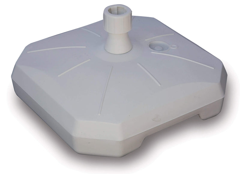 Base per Ombrellone da Giardino in Plastica 50 Litri Voghini Bianca