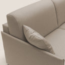 Divano Letto 3 Posti 189x96x96 cm Evans in Tessuto Beige