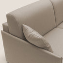 Divano Letto 2 Posti 169x90x96 cm in Tessuto Beige