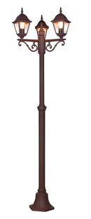 Lampione da Esterno Attacco E27 in Alluminio Ruggine