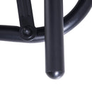 Panchina Dondolo da Giardino 2 Posti in Metallo Grigio 123x70x87 cm 