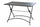 Table de jardin pliante 110x70x72 cm en acier gris foncé