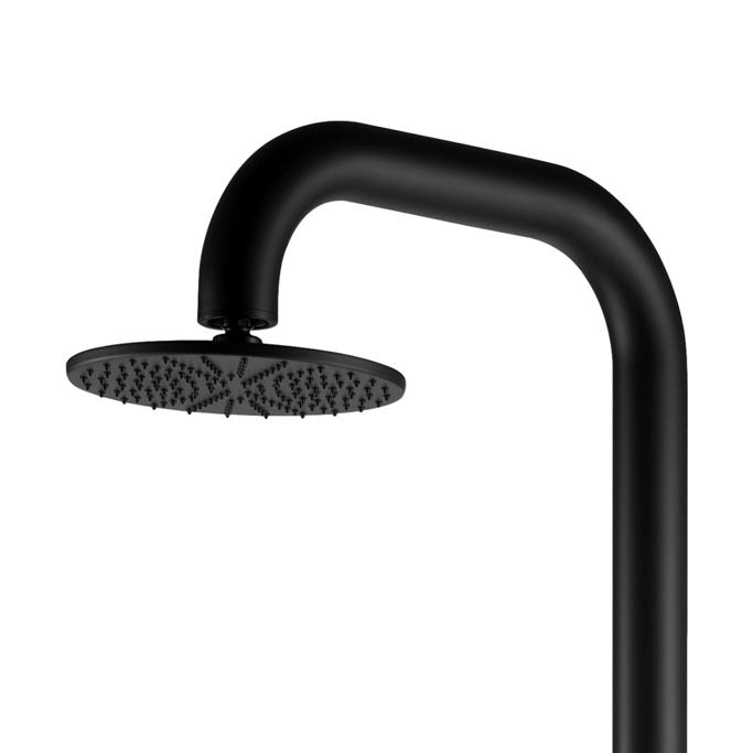 Doccia da Giardino 230x25x54,5 cm con Doccetta Sined Pula Nero satinato