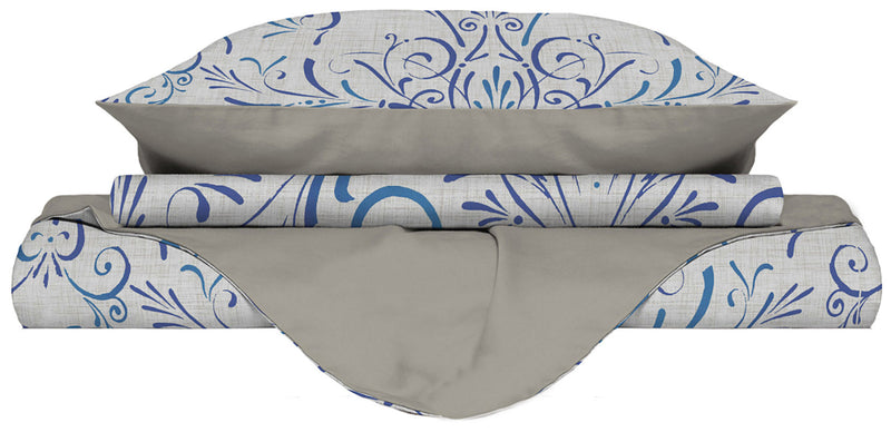 Copripiumino con Stampa sul Sacco e Federe Doubleface Ornato Tex