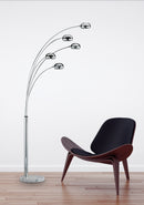 Piantana da Interno  E14 in Metallo Cromo