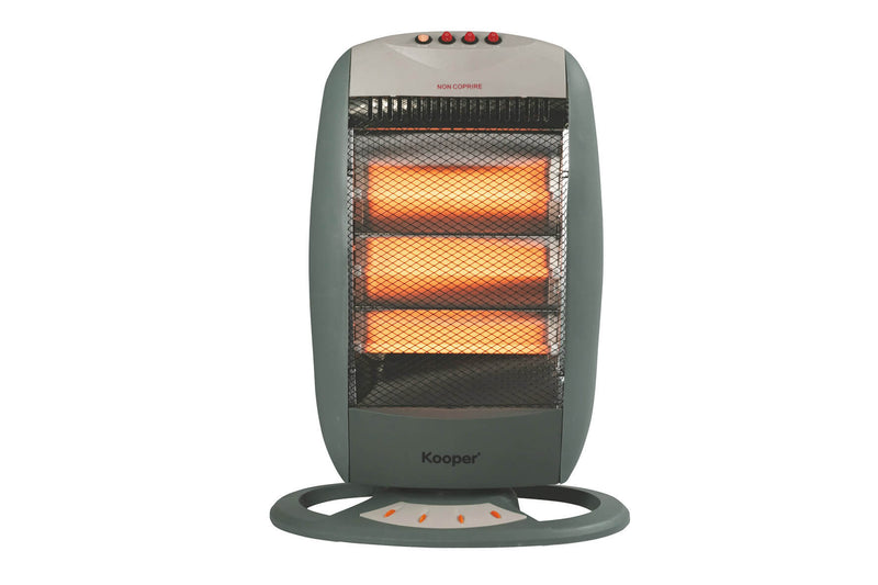 Stufa Alogena 1200W 3 Elementi Kooper India Tortora