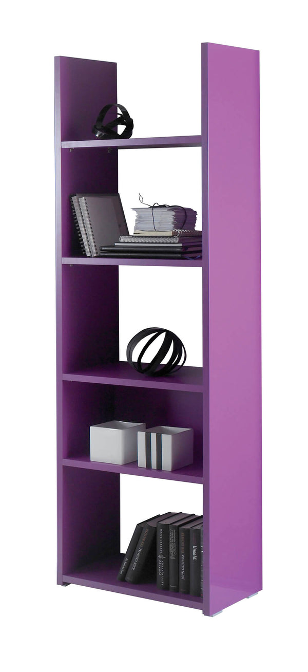 Bibliothèque murale avec 5 étagères en mélamine 56x29x184cm TFT Boost Violet prezzo