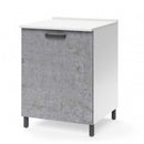 Base cucina con anta 60x50x85H cm cemento