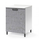 Base cucina con anta 60x50x85H cm cemento