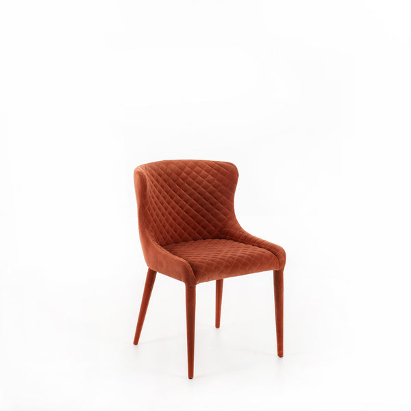 acquista Sedia 58x50,5xH83 cm in Microfibra Afrodite Ruggine