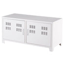 Armadietto in Acciaio con 2 Ante Bianco 100x40x48,5 cm 