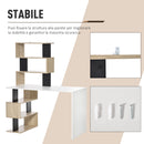 Scrivania da Ufficio 120x60x148 cm con Libreria in Legno Multicolore