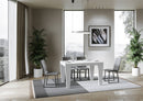 Tavolo Allungabile 130/234x90x77 cm Spimbo Premium Bianco Frassino