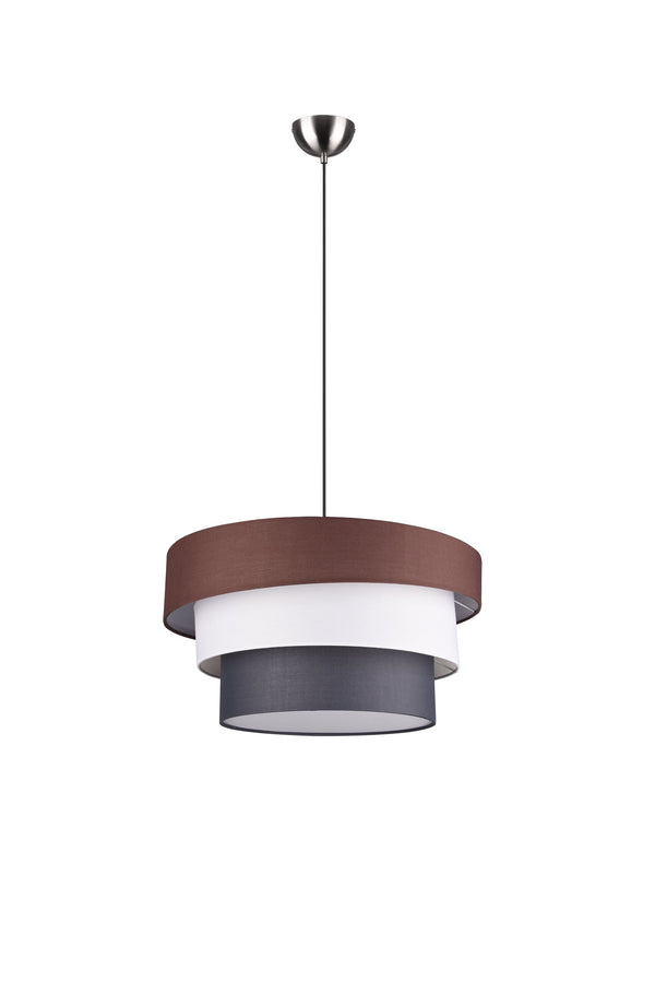 prezzo Lampe à suspension d'intérieur E27 en métal nickel mat