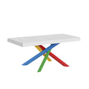 Tavolo Allungabile 120/224x90x77 cm Volantis Premium Bianco Frassino