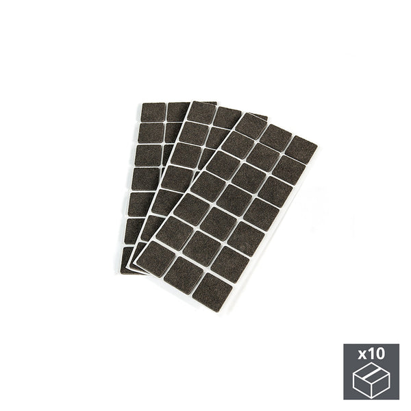 Emuca Patins en feutre adhésifs carrés 30 x 30 mm pour meubles 630 pièces online