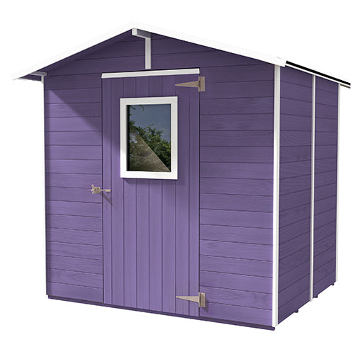 acquista Petite Maison Abri Boîte en Bois Lilas pour Outils avec Porte et Fenêtre 200X305X214Cm 