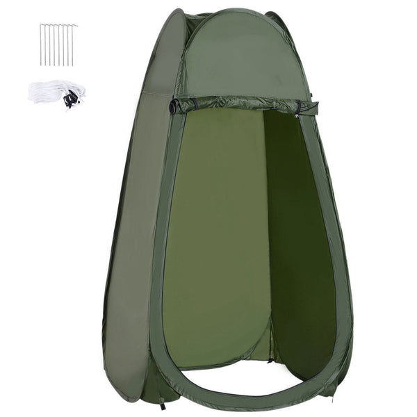 Tenda da Doccia Pop Up Impermeabile 100x100x185 cm in Poliestere Verde Militare online