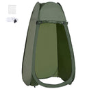 Tenda da Doccia Pop Up Impermeabile 100x100x185 cm in Poliestere Verde Militare    