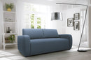 Divano Letto 3 Posti 195x93x100 cm in Tessuto Rosso
