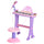Pianola 32 Touches avec Tabouret et Microphone Karaoké Mp3 et Enregistreur Rose
