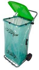 Pattumiera da Esterno Carrello Portasacco con Ruote in Acciaio Zincato Agrati