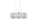 Lampada a Sospensione 25x60xH120 cm in Metallo Cage Bianco