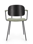 Set 2 Sedie 57x60x80 cm Sienna in Tessuto Verde