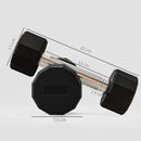 Set 2 Manubri Palestra Esagonali 2 kg con Impugnatura Antiscivolo Nero