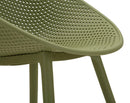 Sedia Ibiza Verde Set 2 Pz 59x59x83 cm in Polipropilene Verde      