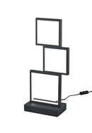 Lampada tavolo da Interno a LED in Metallo Nero Opaco