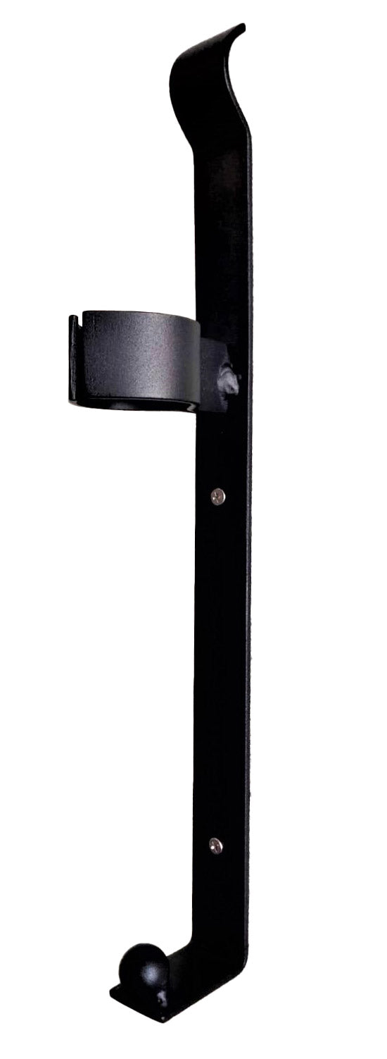 sconto Portabottiglie da Parete 39x4,8 cm in Acciaio Ball Nero