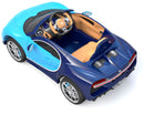 Macchina Elettrica per Bambini 12V con Licenza Bugatti Chiron Blu