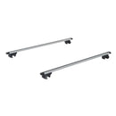 Barre Portapacchi per Auto 125x5,5x7 cm con Serratura e Chiavi in Lega di Alluminio 