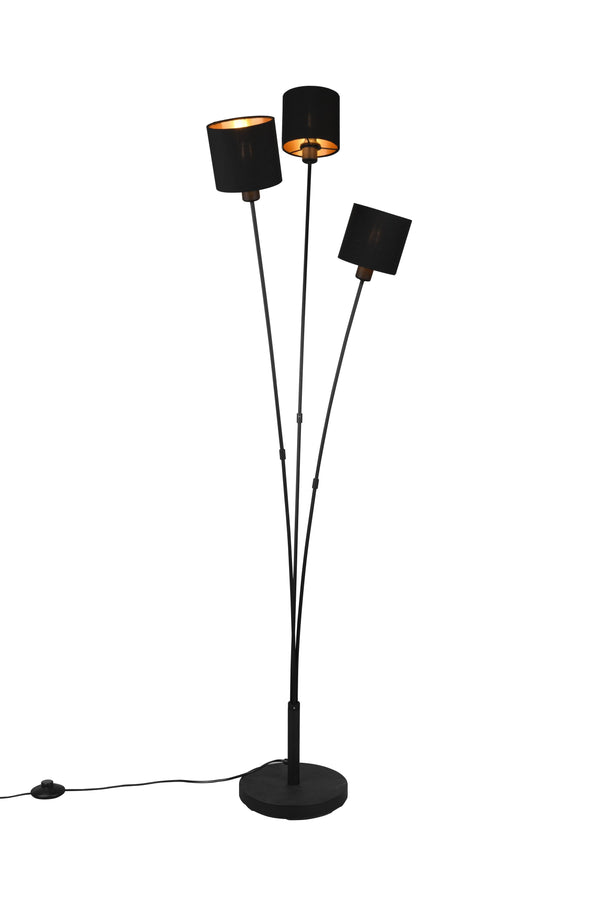 Lampadaire d'intérieur E14 en métal noir mat online