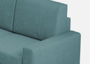 Divano 2 Posti 148x85x85 cm Sakar in Tessuto Petrolio