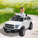 Macchina Elettrica per Bambini 12V Fuoristrada Bianca 