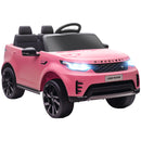 Macchina Elettrica per Bambini Licenza Ufficiale Land Rover Discovery 12V con Telecomando Rosa  
