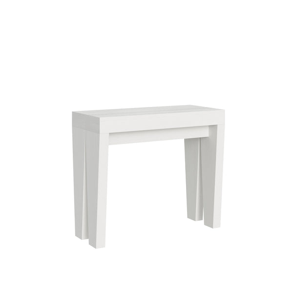 sconto Consolle Allungabile 90-300x42x77 cm in Nobilitato Bianco