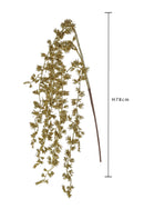 Set 6 Ramo di Cedro con Glitter H78 cm Oro