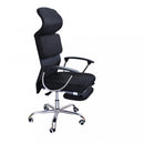 Poltrona da Ufficio Haley 59x63x118/128 h cm in Poliuretano Nero