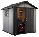 Casetta da Giardino Porta Attrezzi 229x223,5x242 cmin Duotech Keter Oakland 757 Grigia