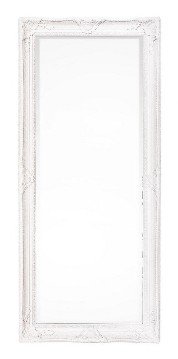 acquista Miroir Miro avec cadre en bois crème 80x180