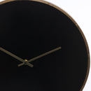Orologio da Parete Ø40 cm in Mdf e Metallo Nero